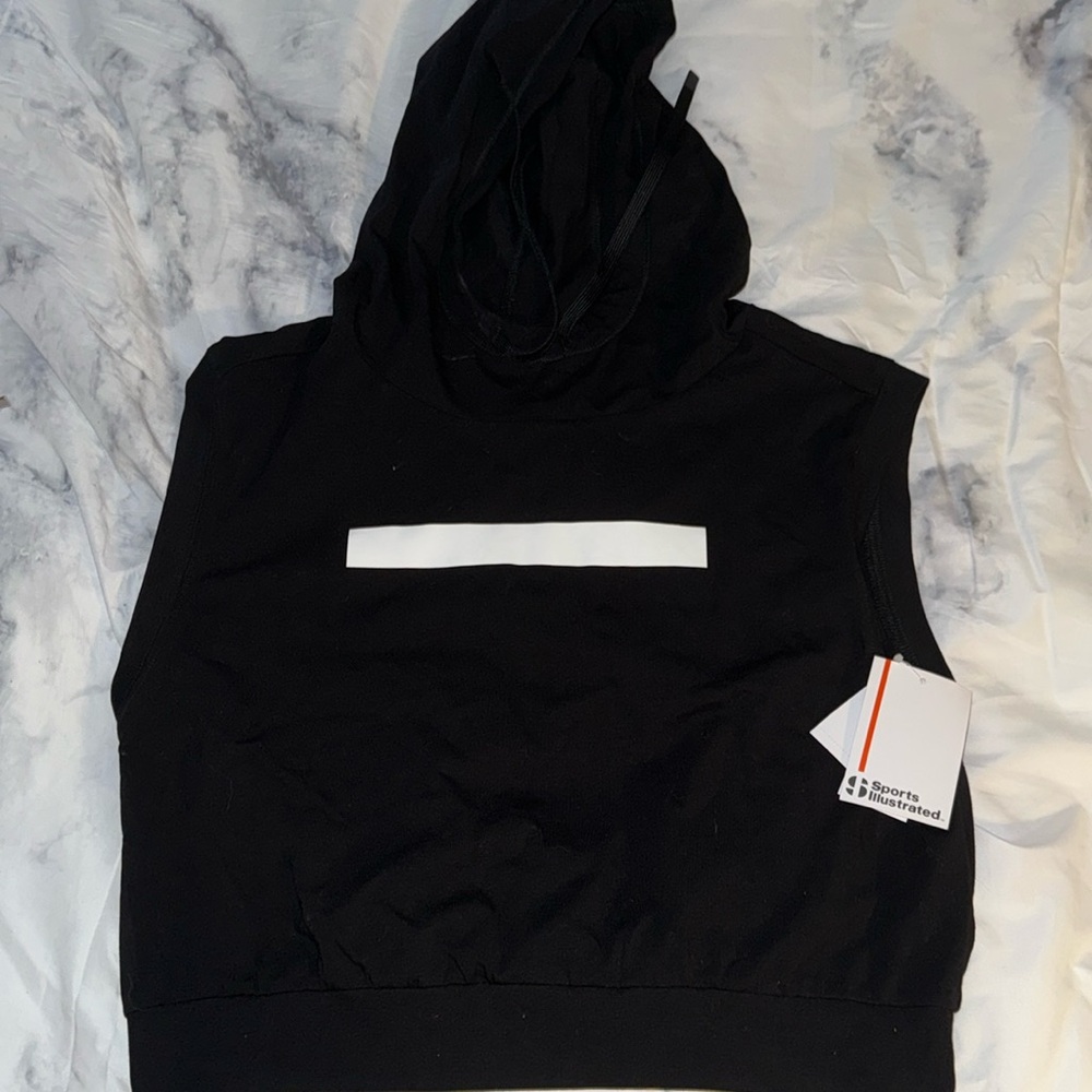 SPORT ILLUSTRATED MEDIUM CUT OFF SLEEVE HOODIE